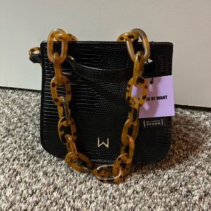 House of Want Vegan Leather Flap Shoulder Bag